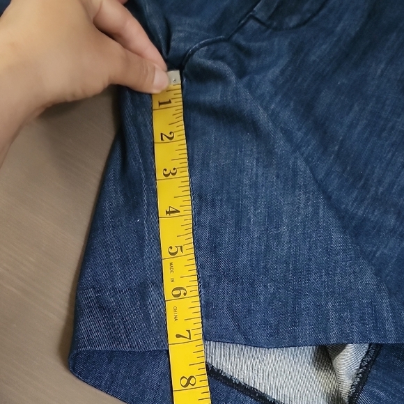 NWOT UNITED COLORS OF BENETTON 100% cotton  slant pockets bermuda denim shorts - Picture 12 of 12